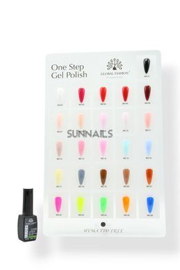 Global Fashion Gel polish One step, 01, 8 мл &mdash; гель-лак для нігтів однофазний, 8 мл