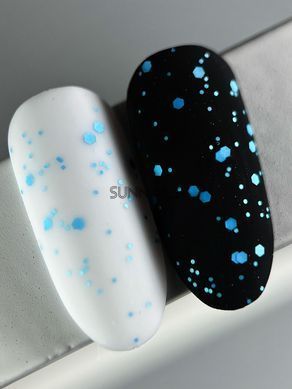 SAGA professional Top Mosaic, 07, 9 мл &mdash; матовий топ для гель-лаку з каміфубіками без липкого шару