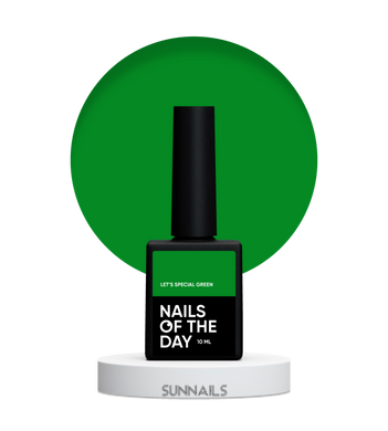 NAILSOFTHEDAY Let’s special gel polish, Green, 10 мл — особливий гель-лак для нігтів, що перекриває в один шар