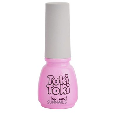 Toki-Toki Top High Gloss, 5 мл — топ для гель-лаку глянцевий без липкого шару