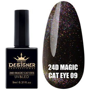 Designer Professional гель-лак 24D Magic Cat Eye 09, 9 мл