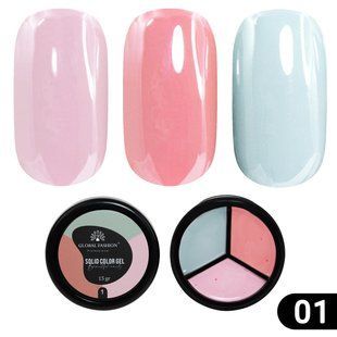 Global Fashion Solid color gel, 01, 15 гр &mdash; гель-фарба для дизайну нігтів