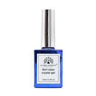 Global Fashion Crystal Clear Gel 6 in 1, 15 мл &mdash; гель для нарощення нігтів