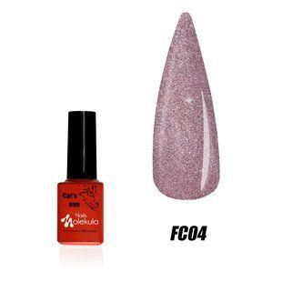 Nails Molekula Gel polish Flash, FC04, 6 мл &mdash; світловідбивний гель-лак з ефектом котяче око