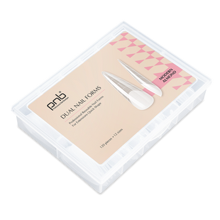 PNB Dual Nail Forms, Modern Almond, 120 шт. &mdash; багаторазові форми для нарощування