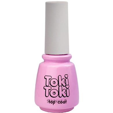 Toki-Toki Top High Gloss 15 мл — топ для гель-лаку глянцевий без липкого шару