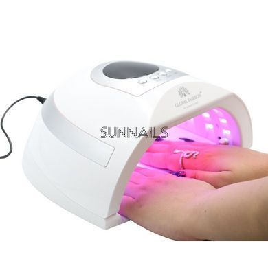 Лампа для манікюру Global Fashion L-1004, LED+UV, 268W, біла