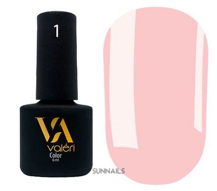 Valeri Color gel polish, 001, 6 мл — гель-лак для нігтів