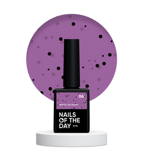 NAILSOFTHEDAY MiDots gel polish, 06, 10 мл &mdash; гель-лак для нігтів з чорними крапочками