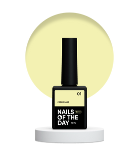NAILSOFTHEDAY Cream base 01, 10 мл &mdash; кольорова база для чутливих нігтів