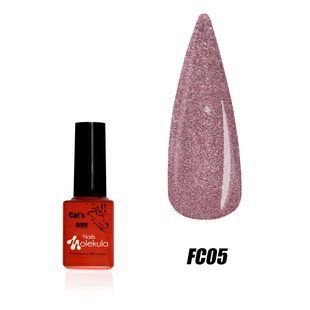 Nails Molekula Gel polish Flash, FC05, 6 мл &mdash; світловідбивний гель-лак з ефектом котяче око