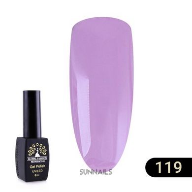 Global Fashion Black Elite gel polish, 119, 8 мл — гель-лак для нігтів