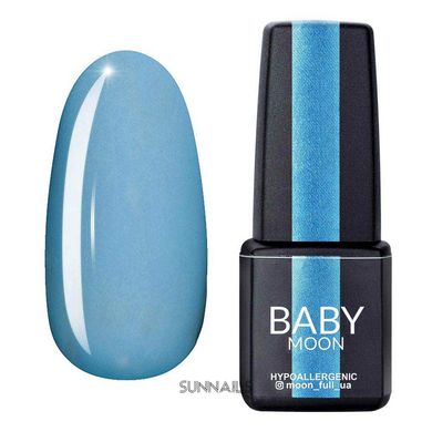 Baby Moon Gel polish Cold Ocean, 02, 6 мл — гель-лак для нігтів, блискучі хмари