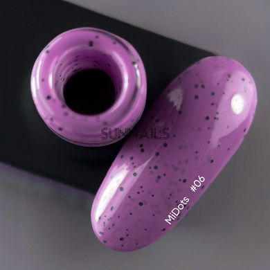 NAILSOFTHEDAY MiDots gel polish, 06, 10 мл &mdash; гель-лак для нігтів з чорними крапочками