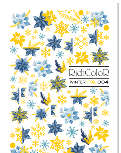 Слайдер-дизайн RichColor WINTER FOIL 04, фольгований