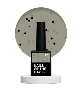 NAILSOFTHEDAY MiDots gel polish, 07, 10 мл &mdash; гель-лак для нігтів з чорними крапочками