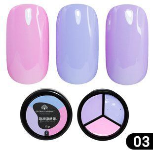 Global Fashion Solid color gel, 03, 15 гр &mdash; гель-фарба для дизайну нігтів