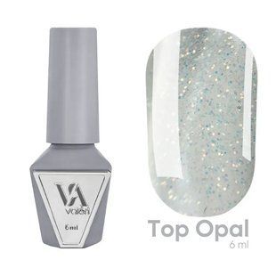 NEW Valeri Top Opal, 6 мл &mdash; топ для гель-лаку з ефектом опалу без липкого шару