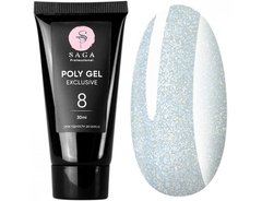 SAGA Professional Poly Gel Exclusive, 08, 30 мл — полігель в тюбику