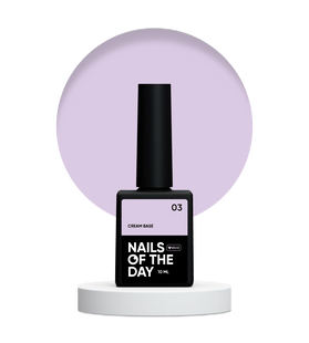 NAILSOFTHEDAY Cream base 03, 10 мл &mdash; кольорова база для чутливих нігтів
