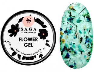 SAGA Professional Flower Fairy Gel, 10, 5 г — гель для дизайну із сухоцвітами