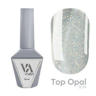 NEW Valeri Top Opal, 12 мл &mdash; топ для гель-лаку з ефектом опалу без липкого шару