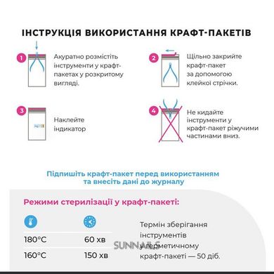 Microstop Крафтпакети Pro з індикатором 4 класу 100×200 мм, 100 шт