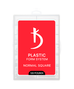 Kodi Professional Багаторазові пластикові форми для нарощування нігтів, Normal Square, 120 шт