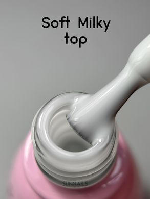 Toki-Toki Top Soft Milky, 5 мл — молочний топ для гель-лаку без липкого шару