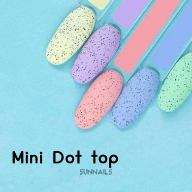 Toki-Toki Top Mini Dot, 5 мл — топ для гель-лаку без липкого шару з крапками