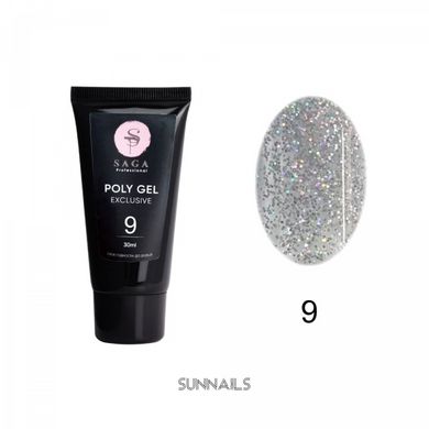 SAGA Professional Poly Gel Exclusive, 09, 30 мл — полігель в тюбику