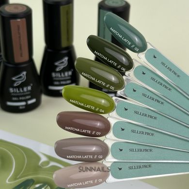 Siller gel polish Matcha Latte 01, 8 мл — гель-лак для нігтів