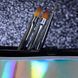 NAILSOFTHENIGHT Nail Art Brush &mdash; набір пензликів: лайнер 10 мм, квадрат, овал