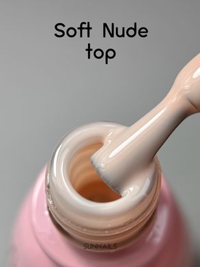 Toki-Toki Top Soft Nude, 5 мл — нюдовий топ для гель-лаку без липкого шару