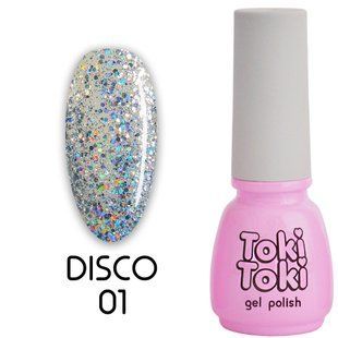 Toki-Toki Gel polish, Disco, 001, 5 мл &mdash; гель-лак для нігтів