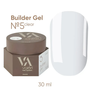 NEW Valeri Builder Gel, 05, 30 мл &mdash; гель для нарощення, прозорий