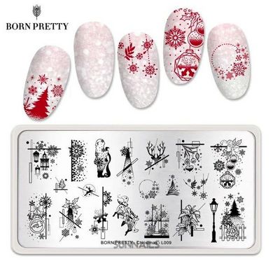 Пластина для стемпінгу Born Pretty Christmas L009