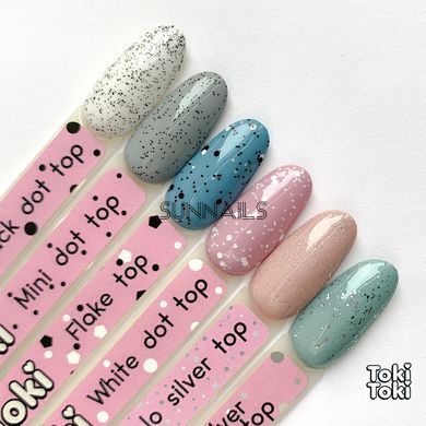 Toki-Toki Silver Mica Top, 5 мл &mdash; топ для гель-лаку без липкого шару з срібним шимером