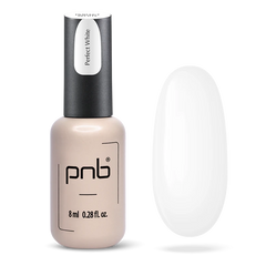 PNB Gel polish, Perfect White, 8 мл — гель-лак для нігтів, білий