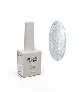 NAILSOFTHEDAY Let&rsquo;s special gel polish, Paradise, 01, 10 мл &mdash; сріблястий гель-лак для нігтів