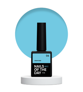 NAILSOFTHEDAY Cream base 06, 10 мл &mdash; кольорова база для чутливих нігтів