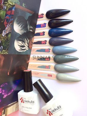 Nails Molekula Gel polish 017, 6 мл &mdash; гель-лак для нігтів, сизий