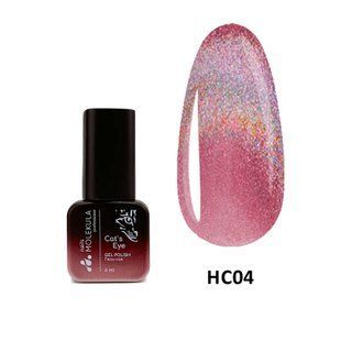 Nails Molekula Gel polish Holographic Cat's Eye, HC04, 6 мл &mdash; гель-лак для нігтів з ефектом голографічне котяче око