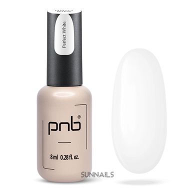 PNB Gel polish, Perfect White, 8 мл — гель-лак для нігтів, білий