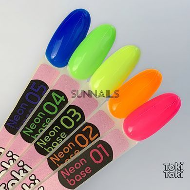 Toki-Toki Neon Base, 04, 5 мл &mdash; кольорова неонова база для гель-лаку