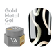 NEW Valeri Metal Gel, Gold, 5 мл &mdash; металізована гель-фарба, золото