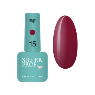 Siller Color Top, 15, 8 мл &mdash; кольоровий топ для гель-лаку