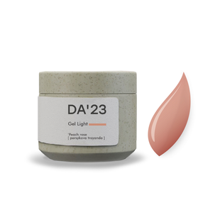 DA&rsquo;23 Gel Light &lsquo;Peach rose [persykova troyanda], 15 мл &mdash; гель для укріплення нігтів, персикова троянда
