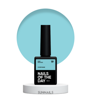 NAILSOFTHEDAY Cover base NEW Formula 19, 10 мл — камуфлююче базове покриття для нігтів