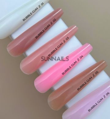 Siller Gel gum Bubble Gum 01, 15 мл &mdash; гель для нарощення нігтів без липкості в баночці